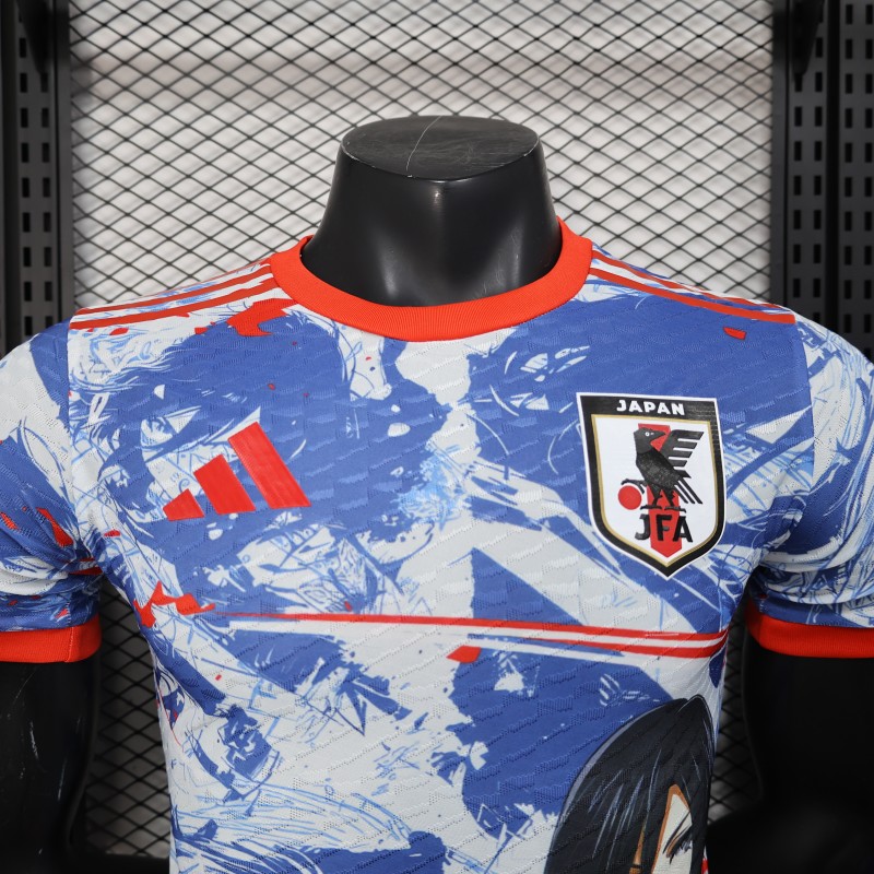 Player Version Japan National Team Special Edition Attack on Titan Mikasa Ackerman Anime Collaboration Jersey