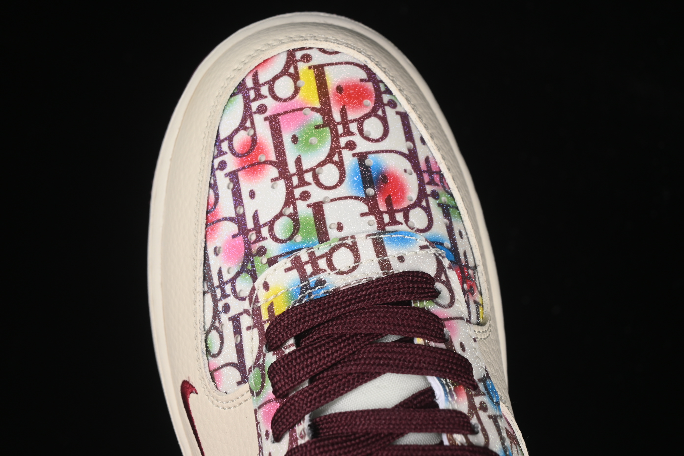 Nike Air Force 1'07 Low Dior Collaboration Floral Embroidery Casual Sneakers - DF0188-063