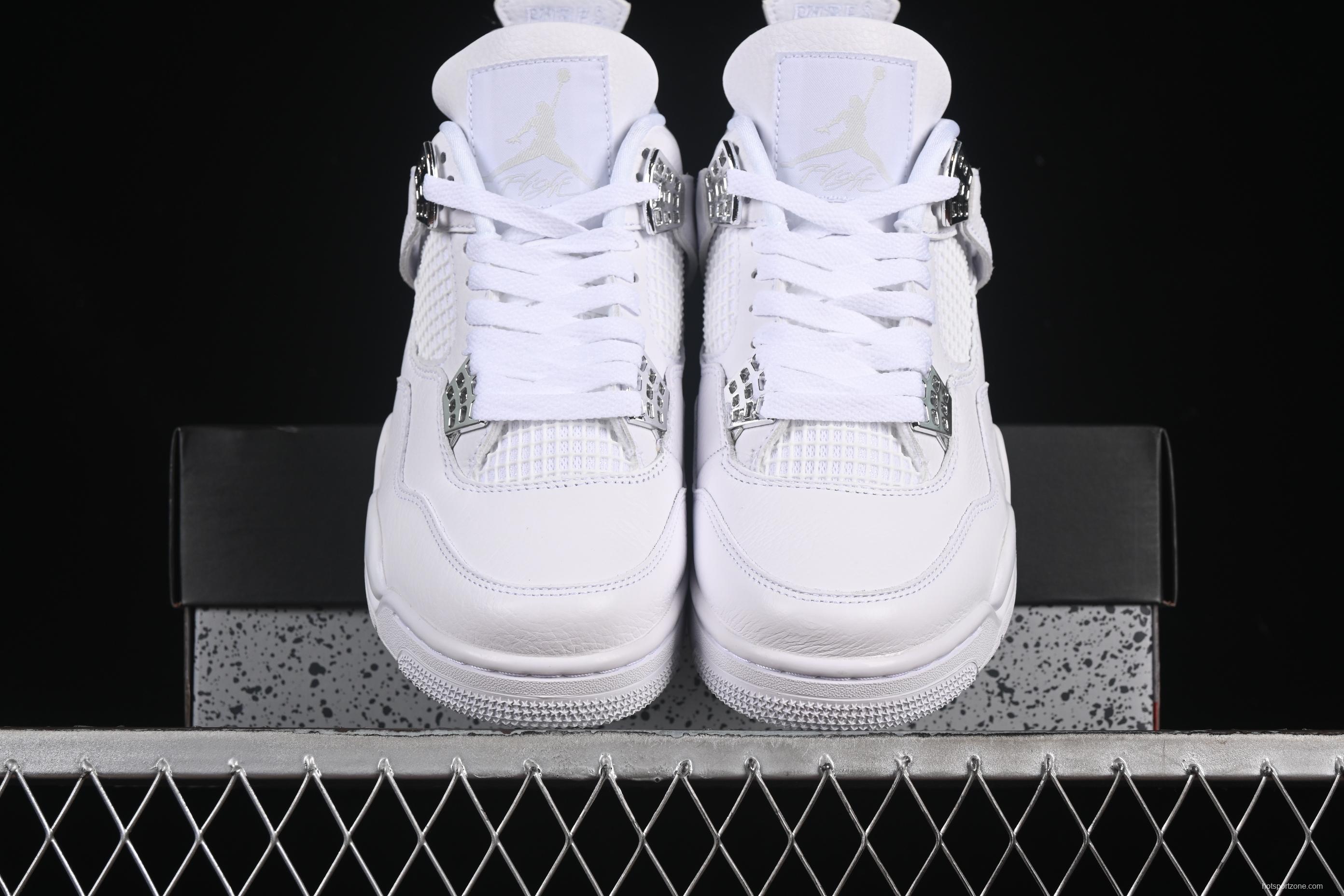 Nike Air Jordan 4 Retro PureMoney Sneakers - 308497-100