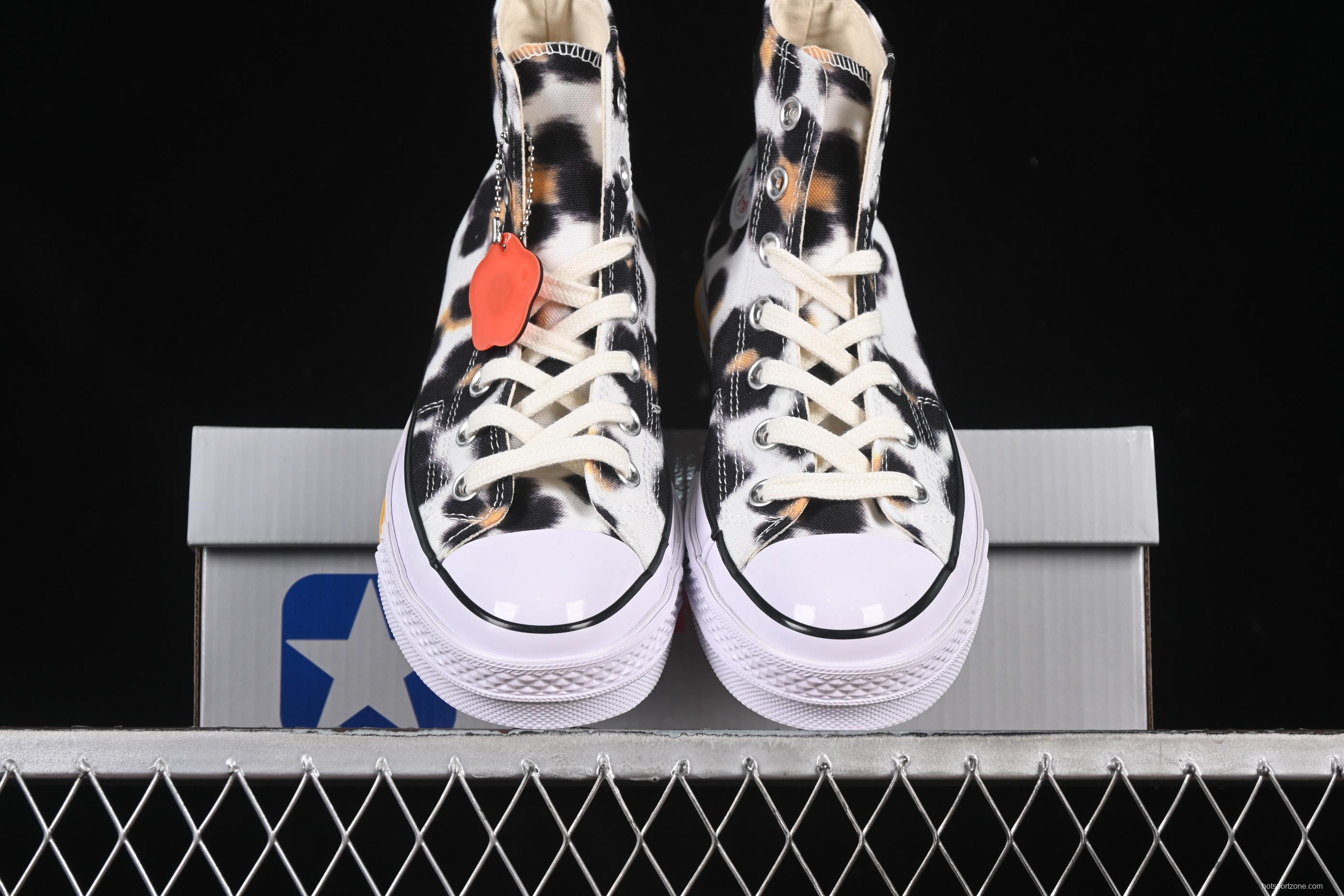 Kenzo Chuck Taylor Ox Hana Leopard Cypress High Top Sneakers - A14788C