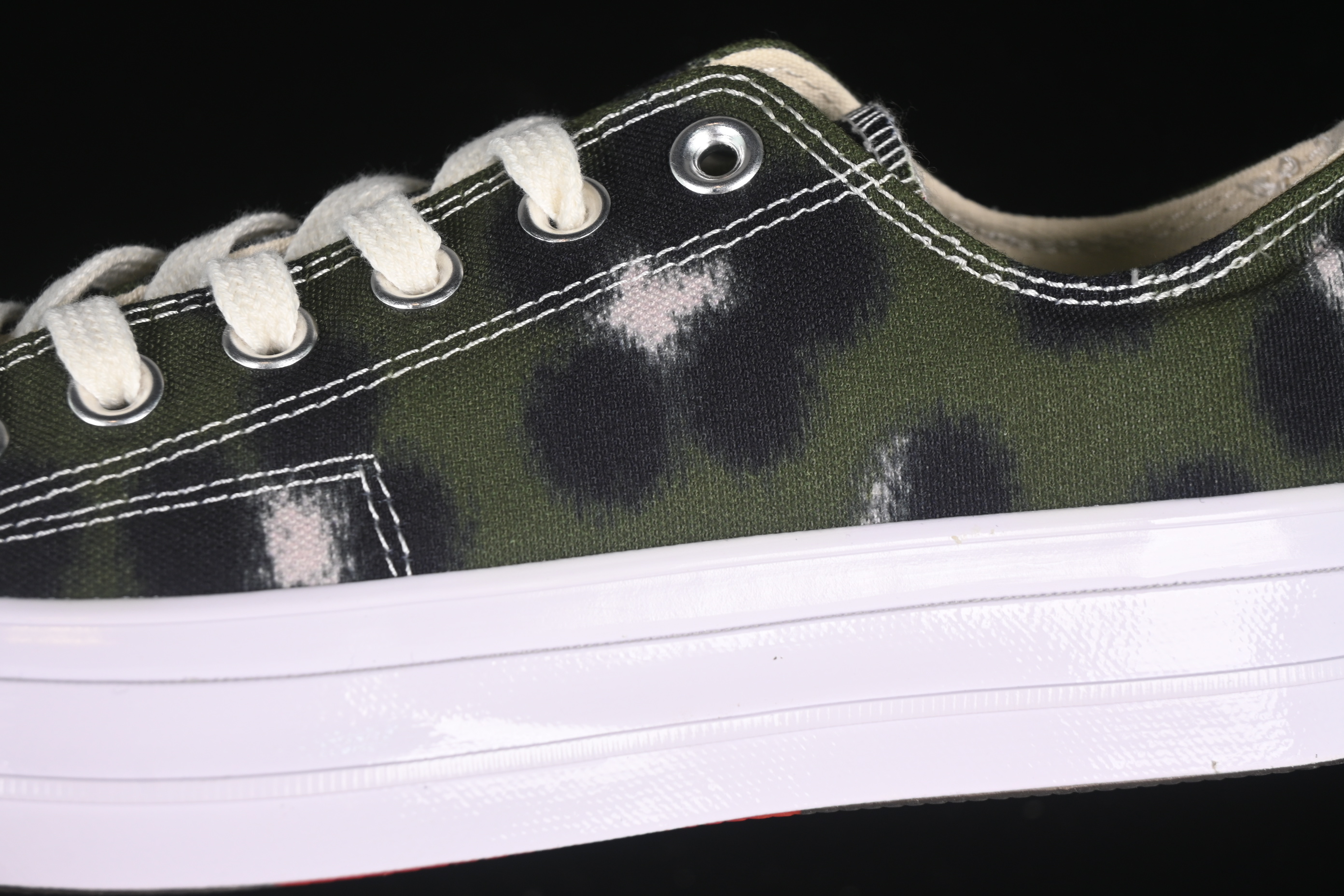 Kenzo Chuck Taylor Ox Hana Leopard Cypress Low Top Casual Sneakers - A16291C