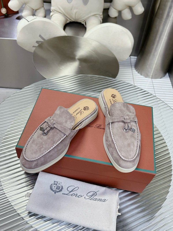 2024 Slippers LP gray suede slip-on MJ00270