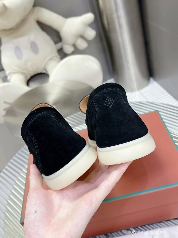 2024 Unisex LP Black Suede Loafers MJ00270