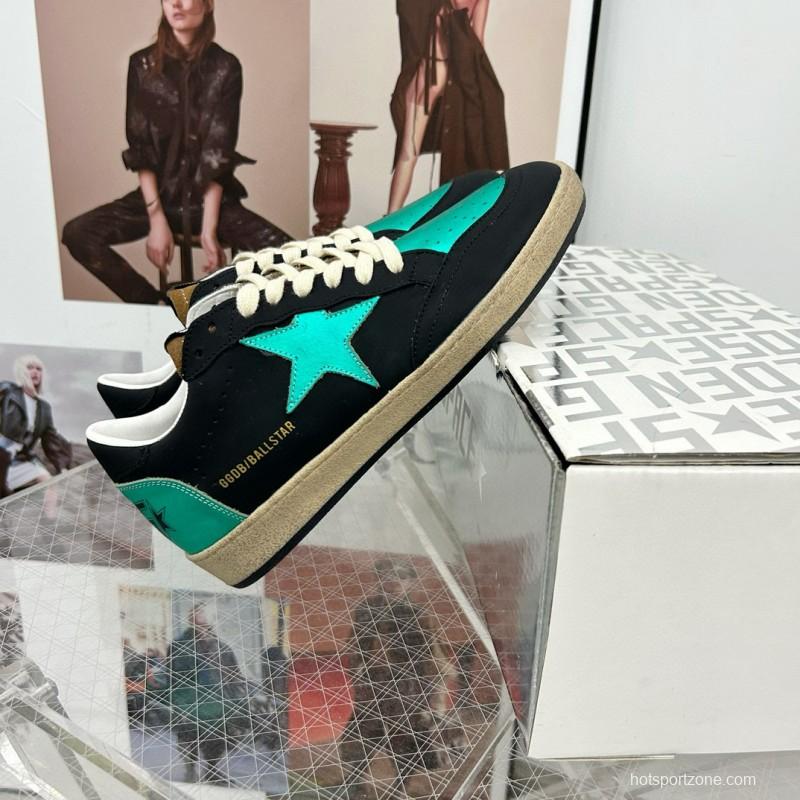 2024 Unisex GGDB Black Green Leather Sneakers MJ00260