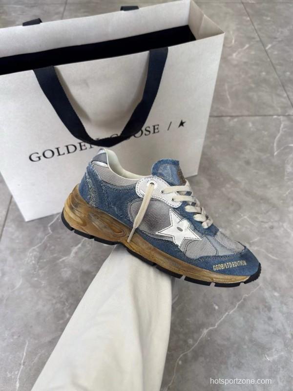 2024 Unisex GGDB Grey Blue Mesh Suede Sneakers