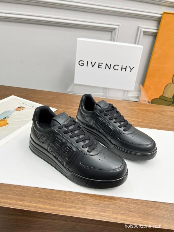 2024 Men Givenchy Black Leather Sneakers MJ00380