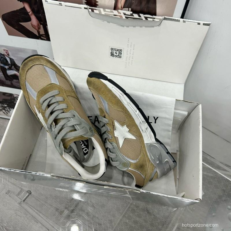 2024 Unisex GGDB Green Grey White Suede Mesh Sneakers