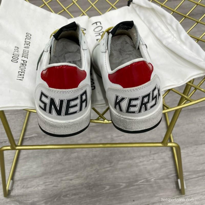 2024 Unisex GGDB White Green Red Leather Suede Low Top Sneakers MJ00260