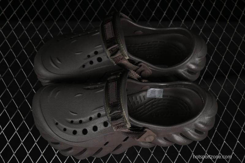Crocs Bobs Flat Heel Closed Toe Slip-On Beach Clog Sandals - B.D4