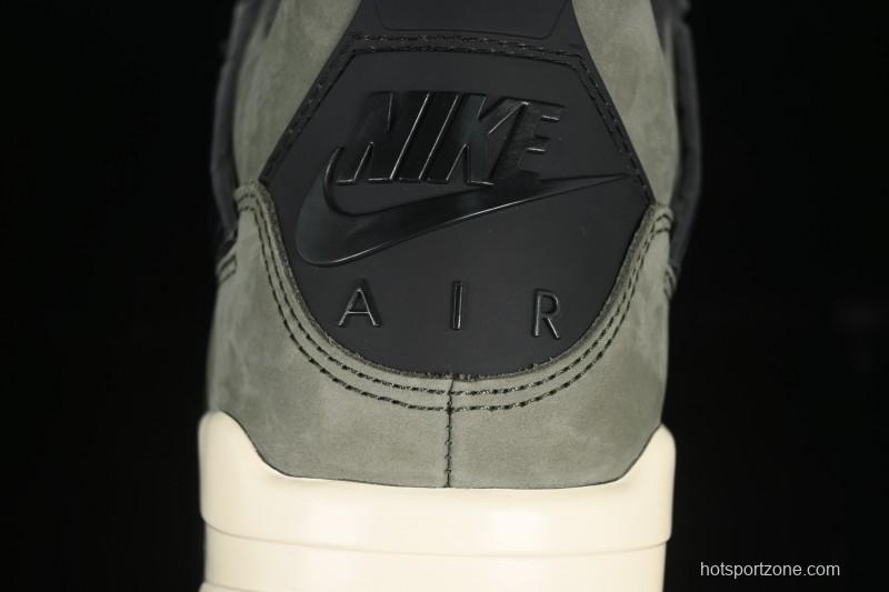 Nike Air Jordan 4 Retro OG Undefeated Collaboration Olive Green Suede - IB1519-200