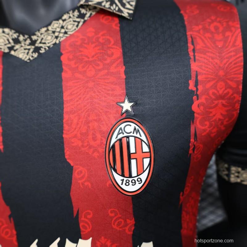 Player Version 25/26 AC Milan Redesigned Home Jersey