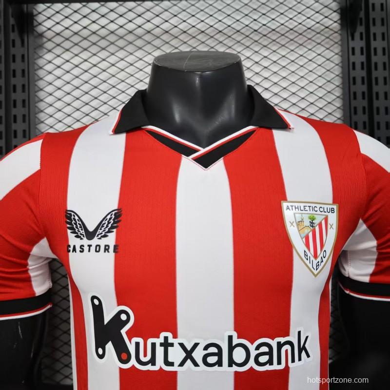 Player Version 25/26 Athletic Bilbao Home Jersey
