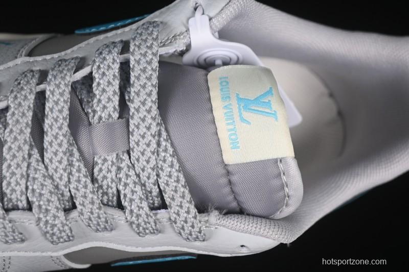 Nike Air Force 1 '07 Low LV Collaboration Gray Blue Sole Casual Sneakers - JJ2508-704