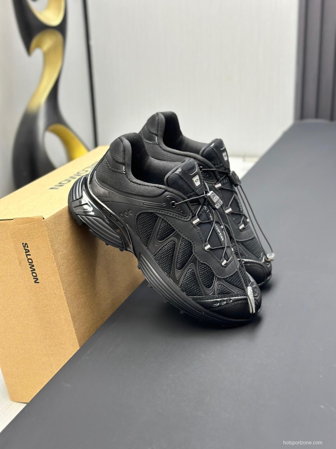 2025 Unisex SALOMON Black Leather Mesh Outdoor Casual KFY00320