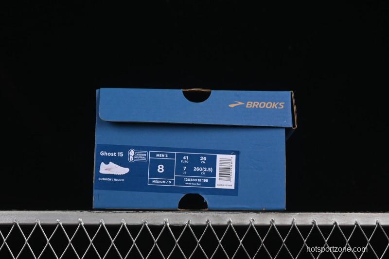 Brooks Ghost 15 Low-Cut Breathable Cushioned Support Casual Running Shoes - 1203801B195