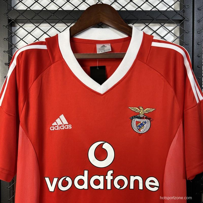 Retro 02/03Benfica Home Jersey