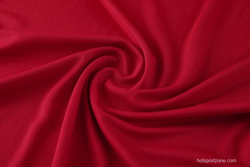 2025 Adidas Red Short Sleeve Jersey+Shorts