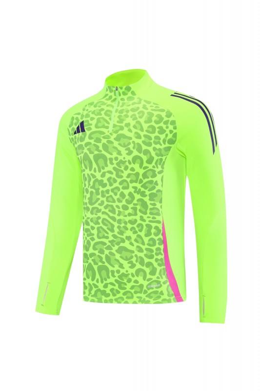 2025 Adidas Purple/Neon Green Half Zipper Jacket +Long Pants