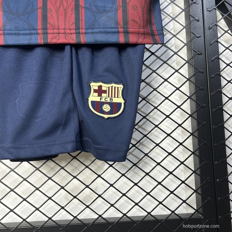25/26 Kids Modernist FC Barcelona Polo Long Sleeve Jersey