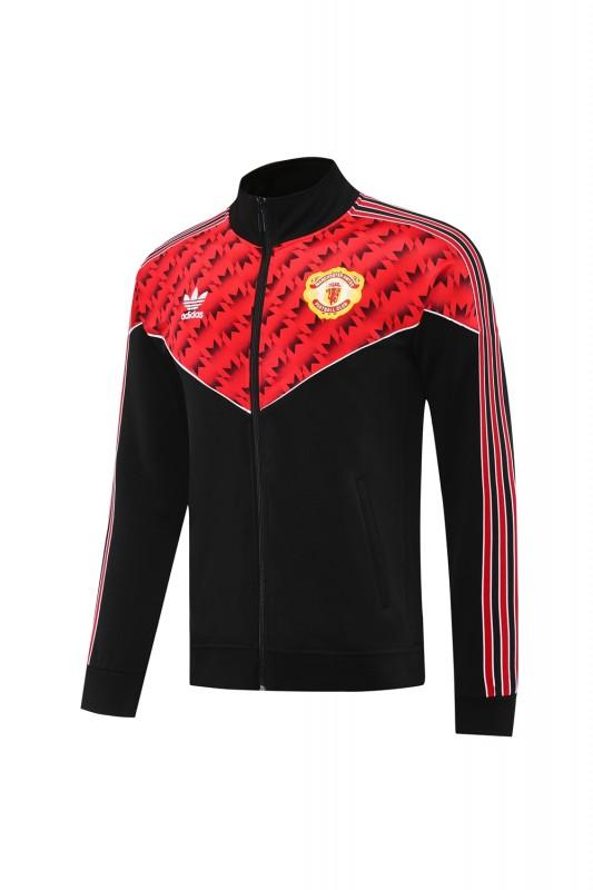 25/26 Manchester United Red/Black Full Zipper Jacket +Long Pants