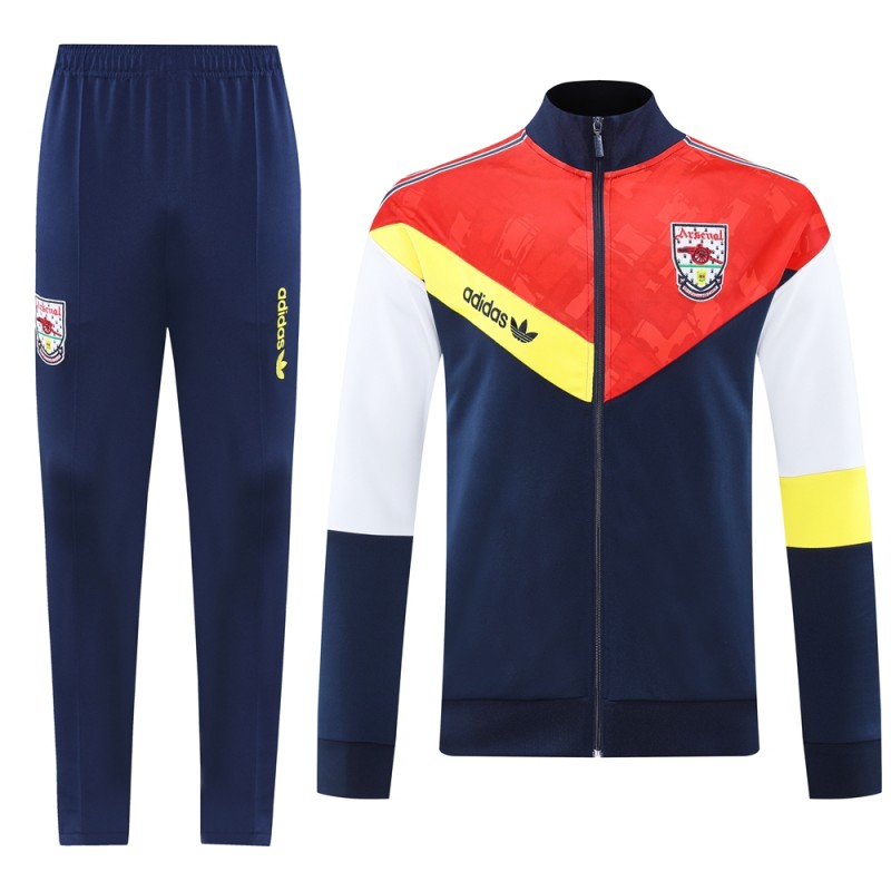 25/26 Arsenal Red/Navy Full Zipper Jacket +Long Pants