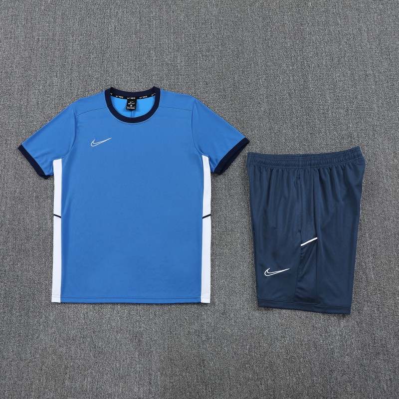 2025 Adidas Blue Short Sleeve Jersey+Shorts
