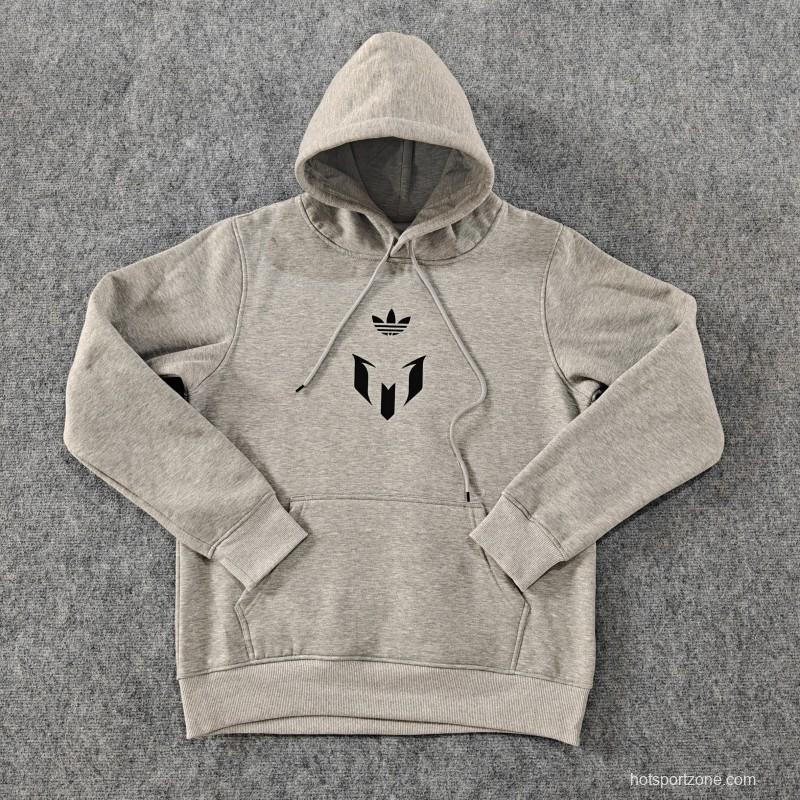 25/26 Inter Miami Messi Fleece-lined Hoodie 9 Color Full Zipper Jacket + Long Pants