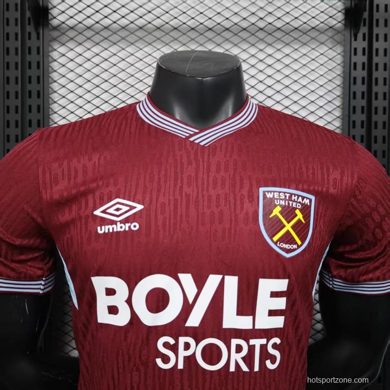 Player Version 25/26 West Ham Home Jersey