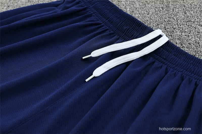 25/26 Tottenham Hotspur Royal Blue with XS Short Sleeve+Soccer Shorts