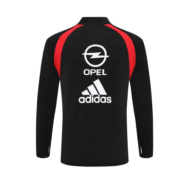 Retro 03/04 AC Milan Black Half Zipper Jacket