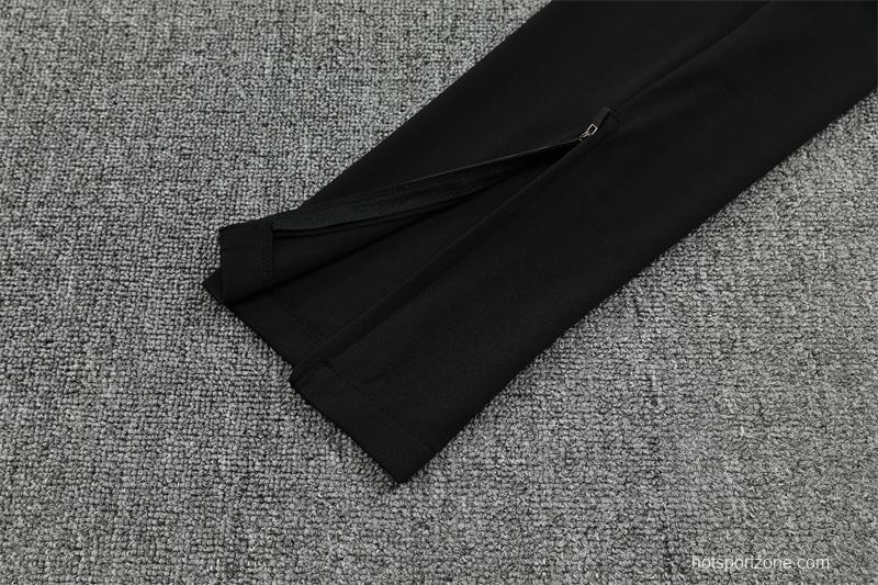 25/26 Manchester City Black Half Zipper Jacket+Long Pants