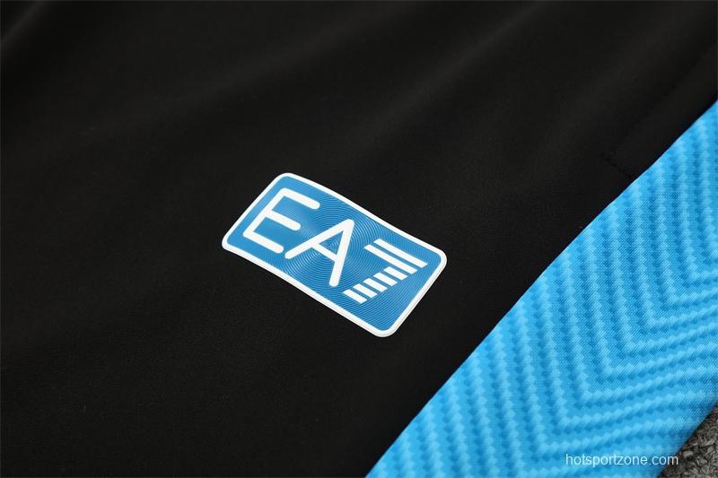 25/26 Napoli Light Blue Camouflage Half Zipper Jacket+Long Pants