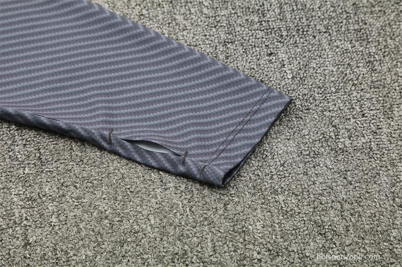 25/26 Napoli Black Grey Camouflage Half Zipper Jacket+Long Pants