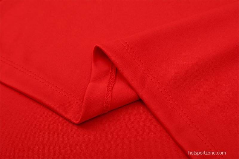 Retro 04/05 AC Milan Red Half Zipper Jacket