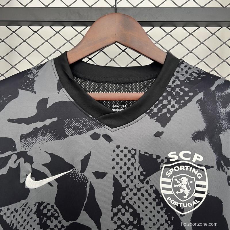 25/26 Sporting Lisbon Grey Pre-Match Jersey