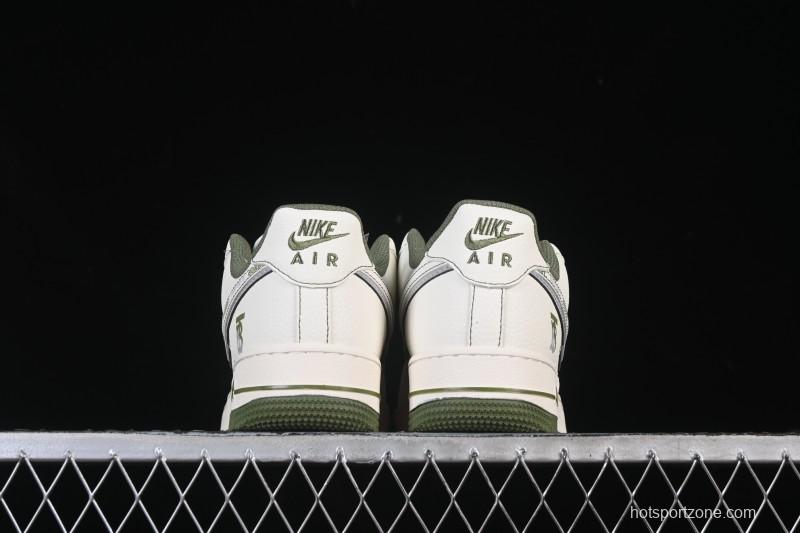 Nike Air Force 1 '07 Low Burberry Collaboration Military Green Embroidery Casual Sneakers - JP8028-003