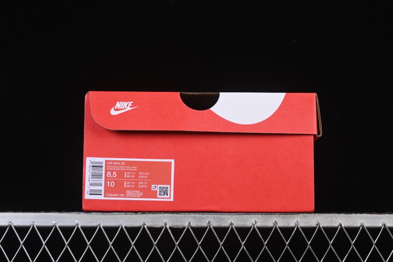 Nike Air Max 90 Retro Running Shoes with Max Air Cushion - CN8490-100