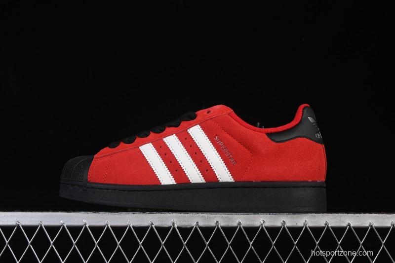 Adidas Superstar II Casual Sneakers with Shell Toe Design - JQ3220
