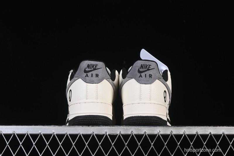 Nike Air Force 1 '07 Low G-Dragon Collaboration Daisy Beige Black Grey Casual Sneakers - QW5606-265