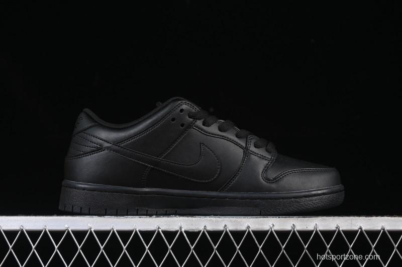 Nike SB Dunk Low Pro ISO Triple Black Skate Shoes - FJ1674-001