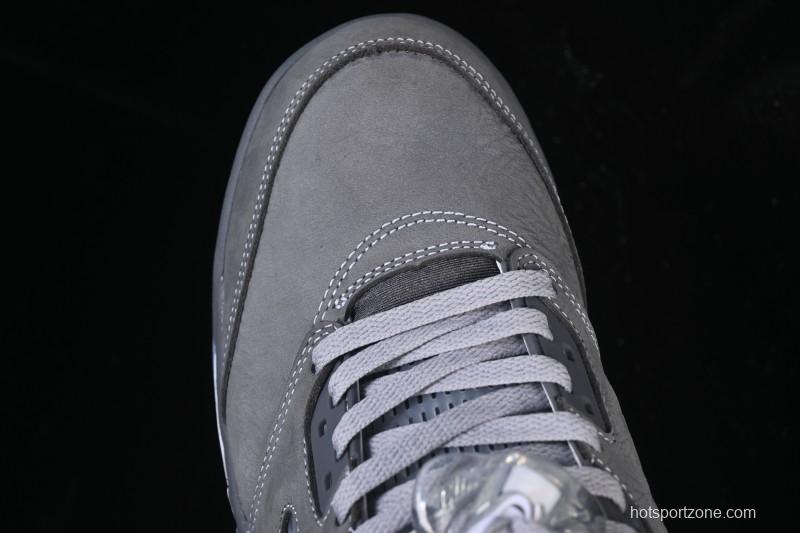 Nike Air Jordan 5 Retro Basketball Shoes with Wolf Grey Design - DD0587-002
