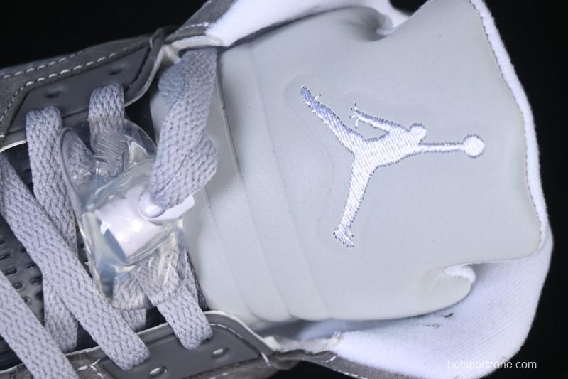 Nike Air Jordan 5 Retro Basketball Shoes with Wolf Grey Design - DD0587-002