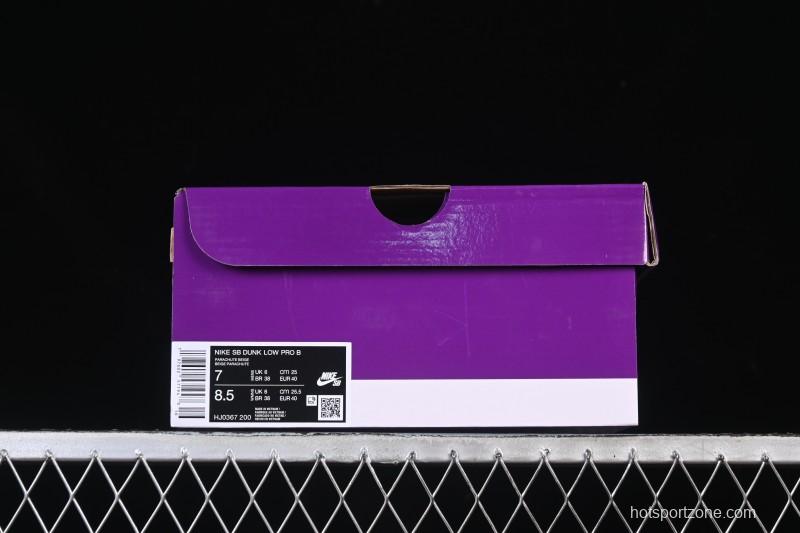 Nike SB Dunk Low Pro Skateboarding Shoes with Parachute Beige Design - HJ0367-200