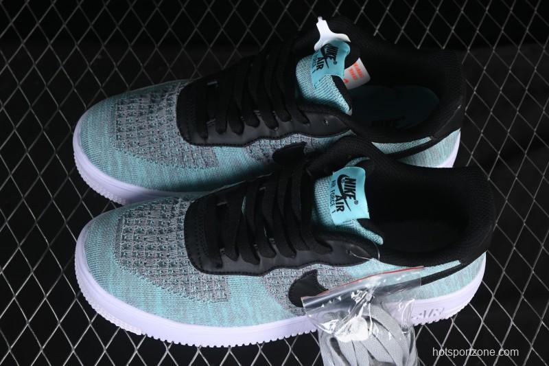 Nike Air Force 1'07 Low Flyknit Black Green Casual Sneakers - CI0051-600