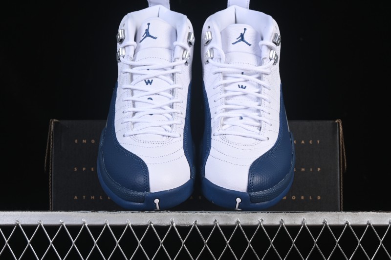 Nike Air Jordan 12 Retro French Blue And White Basketball Shoes - CT8013-114