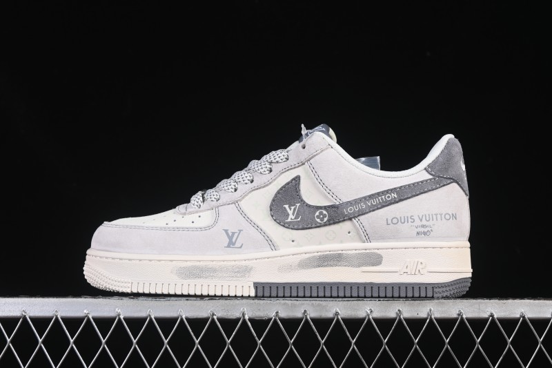 Nike Air Force 1'07 Low LV Collaboration Dual-Tone Gray Graffiti Casual Sneakers - CX5050-Y07