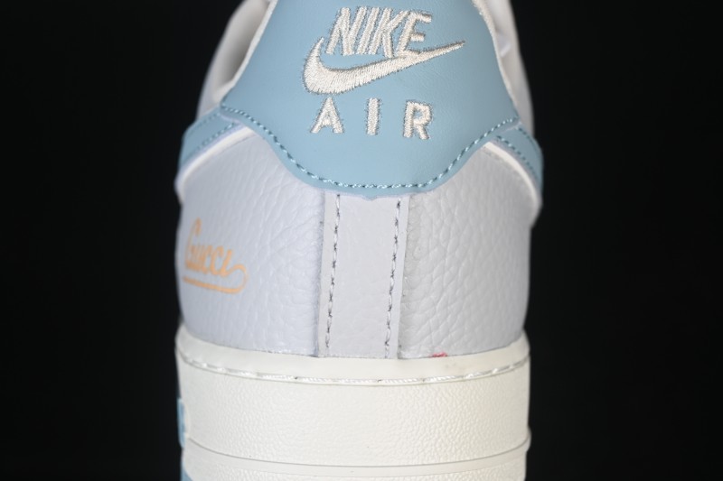 Nike Air Force 1'07 Low Gucci Collaboration Gray Blue Casual Sneakers - YF9511-800