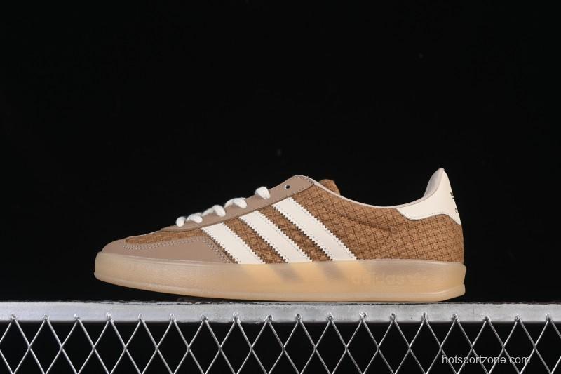 Adidas Originals Gazelle Indoor Retro Casual Slip-Resistant Wear-Resistant Low-Top Skate Shoes - JR8851