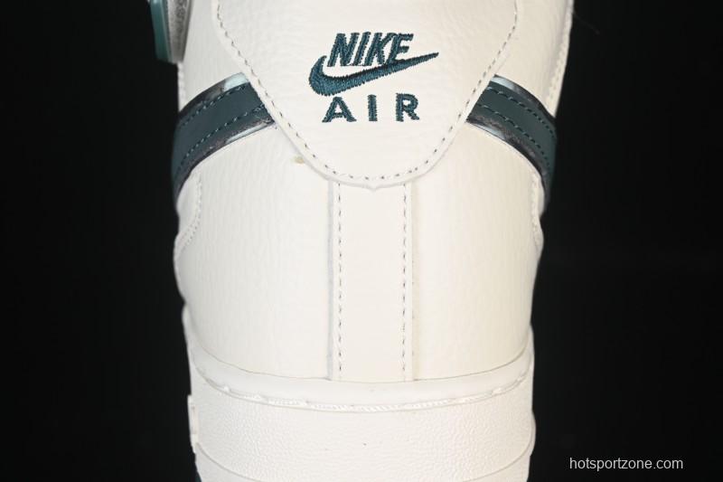 Nike Air Force 1'07 Mid Casual Shoes with Reflective Design and Full-Length Air Cushion - XL0236-235