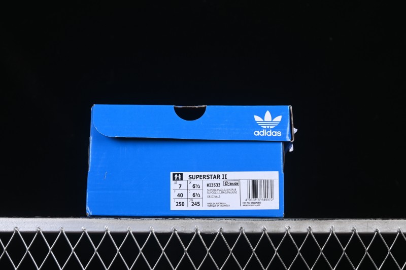 Adidas Originals Superstar II Casual Sneakers with Shell Toe Design - KI3533
